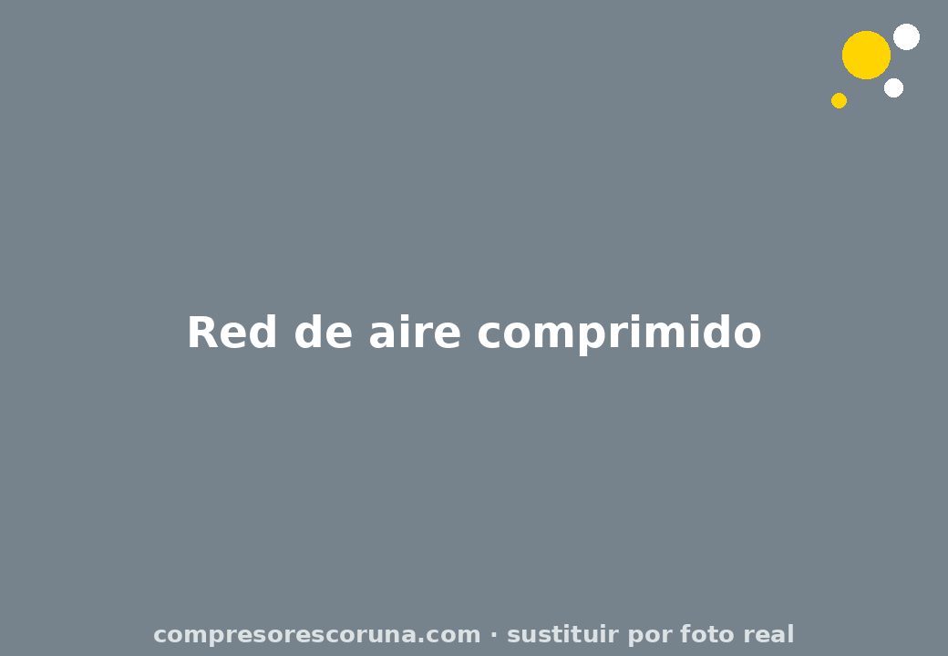 Red de distribución de aire comprimido en una nave industrial